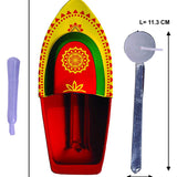 Classic & Iconic Vintage Tin Metal Toys (Pack of 4) Steam toy Tin Boat, Tin Clicker,Tin Finger Spinning Top & Vintage Metal Windup up Car | return gift option