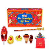 (Combo of 6) Nostalgia Toys Festival Gift Box | Wooden Tin Toys Gift Set | Collectible Return Gift