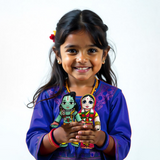 (Pack of 2) Lord Ram Sita Plush | Cotton Dolls Soft Toys | Collectible Play Set