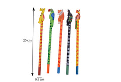 Handpainted pencils set of 5 / Rangeen Kalam