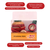 Wooden Spinning Tops | Wooden Lattu Bhawra | 6+ Years