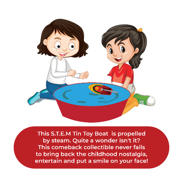 Premium Putt Putt Nav/Tin Steam Toy Boat / Pop Pop Steam toy Boat