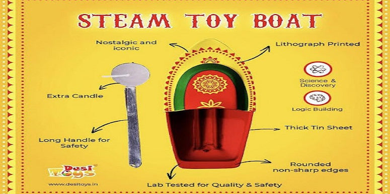90’s Kid Steam Toy Boat Now Available at Desi Toys