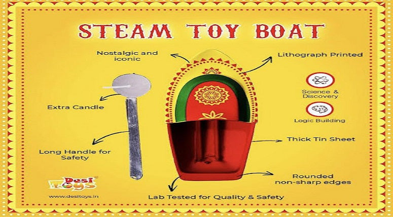 90’s Kid Steam Toy Boat Now Available at Desi Toys
