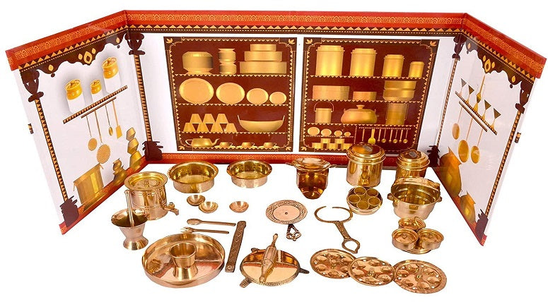 Here's why it's a Good Idea for Gifting a Collectible Miniature Brass Kitchen Playset
