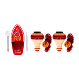 Steam Toy Boat & Spinning Tops/Lattu PO2 Combo | Wooden & Tin Toys | Collectible