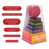 (Pack Of 10) Lagori Pitthu Game | Handcrafted Wooden Toys | 8 Years +