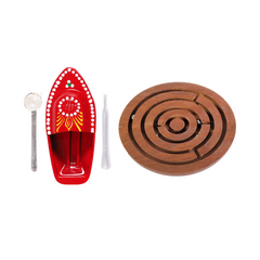 Steam Toy Boat & Labyrinth/Swirl Game Combo