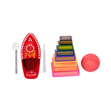 Steam Toy Boat & Seven Stones/Lagori Combo | Wooden & Tin Toys | Collectible