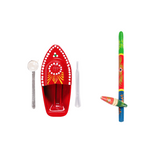 Steam Toy Boat & Gilli Danda Combo | Wooden & Tin Toy | Collectible