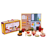 Khel Pani | Wooden Cooking Set Kitchen Set for Kids | 3 Year +
