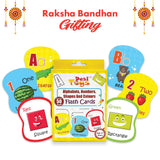 Thick Flash Cards Raksha Bandhan Gift Cards | Learning Toys | 3 years + Return Gifts To Children