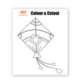 Colour & Cutout - Makar Sankranti Kite | Kite Festival - Activity Sheet