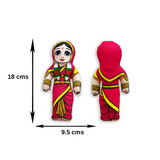 (Pack of 2) Lord Ram Sita Plush | Cotton Dolls | Collectible