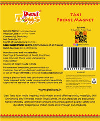 Taxi Fridge Magnet | Made in MDF | Collectible