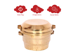 Brass Miniature Idli making vessels pretend play set, Pital  idli patra, Collectible