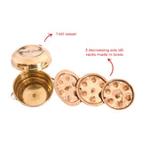 Miniature Idli Making Vessels | Brass Pretend Play Set| Collectible Pital Idli Patra