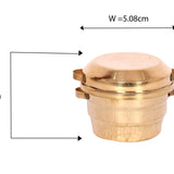 Miniature Idli Making Vessels | Brass Pretend Play Set| Collectible Pital Idli Patra
