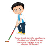 Gilli Danda Game | Vitti Dandu Wooden Toys | 8 Years +