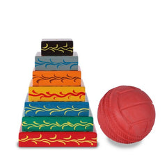 Lagori Game set for Kids /Seven  Stones / Pithu / Sitoliya - Handpainted