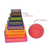 Lagori Game Set | Wooden Seven Stones | 8 Years +