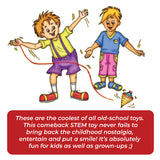 (Pack of 5) Spinning Tops | Wooden Lattu | 6 Years +