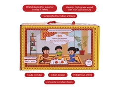 Wooden Indian Tea Kitchen set for Kids / Desi Garam Chai Playset