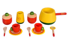 Wooden Indian Tea Kitchen set for Kids / Desi Garam Chai Playset