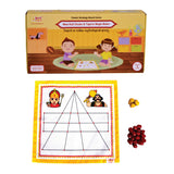Maa Kali Goats & Tigers/Bagh Bakri | Board Game with Canvas Fabric Board | Based on Indian Mythological Story