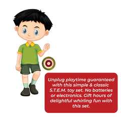 Wooden Yo-Yo & Spinner Toy for Kids pack of 2